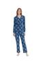Us Polo Assn. Women's Navy Blue Padded Pajama Set