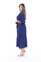 Women's Three-Quarter Sleeve Summer Midi Length Dress - 4