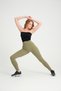 Gymhams Khaki Hip Gathered Hip Shaper Push up Recovery Women's Sports Tights Balance Series - 7