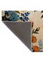 Autumn Colors Flowers Modern Decorative Carpet 5412 on Beige Ground - 5