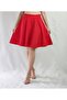 Women's Red Six Pieces Woven Bell Skirt - 2