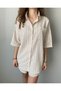 Shirt Shorts Double Linen Set Beige - 7