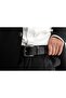 100% Genuine Leather Blue Fabric Trouser Belt 3.5cm - 5