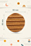 Wave Pattern (2 Pcs) Baby Kids Room Wooden Furniture Cabinet Drawer Handle - 5