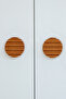 Wave Pattern (2 Pcs) Baby Kids Room Wooden Furniture Cabinet Drawer Handle