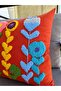 Atolyem Htolyesii Throw Pillow Cover Floral Leaf Bohemian Style 43x43 100% Handmade - 3