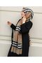 Plaid Silk Shawl
