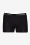 Men's Premium Cotton Black-Gray Standard Fit Patterned Stretchy 2 Pack Boxers - 2