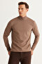 Men's Mink Standard Fit Normal Cut Half Turtleneck Knitwear Sweater