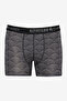Men's Premium Cotton Black-Gray Standard Fit Patterned Stretchy 2 Pack Boxers - 3
