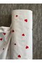 100% Cotton Red Heart Poplin Fabric- Duvet Cover-Sheet-Pillowcase-Dress-Bag-240 cm Wide Width