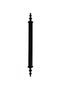 Patterned Pipe Black 96mm Aluminum Cabinet Handle Furniture Handle(1 Pcs)(Black 96mm) - 2