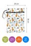 Dino - Wet/Dry Dirty Clean Clothes, Swimsuit, Baby Laundry Bag - Liquid Resistant - 2