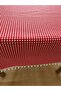 Red and White Piti Checked - Liquid Resistant Pompom Tablecloth - 5