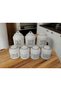 7 Piece Design - Spice Set Tea/Coffee/Sugar Salt/Thyme/Pepper/Mint Pinterest Jar Set - 4