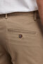 Men's Beige Slim Fit Slim Fit Side Pocket Cotton Flexible Dobby Trousers - 8