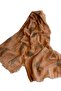 Brown Leaf Patterned Shawl Scarf with Bamboo Fabric