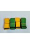 4 Pieces Yellow and Green Luggage Belt - 4 Cm Total