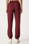 Women's Burgundy Crop T-Shirt Jogger Bottom Knitted Tracksuit Set Fn03316 - 11