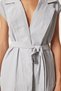 Women's Gray Belted Vest Palazzo Knit Set BY00055 - 4