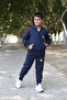 One Printed Zippered Children's Hooded Sports Tracksuit Set - 2