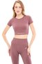 Soft Textured, Flexible Yoga, Running, Sports and Everyday Crop Top Mila - 3