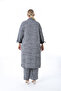 Women's Plus Size Cardigan Pants Suit in Selani̇k Fabric - 6