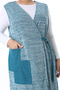 Xlmodam Women's Plus Size Vest and Pants Set in Selani̇k Fabric - 8