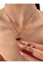 Cherry Gold Color Necklace and Earring Set
