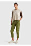 Women's Beige Wool and Viscose Blend Crew Neck Sleeveless Sweater - 5