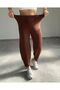 Women's Bitter Brown Cotton Soft Textured Top and Bottom Set - 7