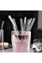 Transparent 6-Piece Glass Curved Straws - 3