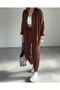 Women's Bitter Brown Cotton Soft Textured Top and Bottom Set - 2