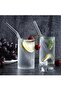 Transparent 6-Piece Glass Curved Straws - 4