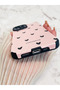 iPhone 13-14 Compatible Case Black Heart Pattern Camera Protection Aesthetic Elegant Soft Silicone Cover - 4