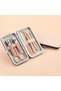 Portable Personal Care Set with Rose Gold Bag Stainless Steel Tweezers - Manicure & Pedicure Set - 3