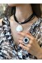 متعددة Nubuck قلادة سوداء