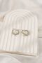 Serrated Shiny Women's Hoop Earrings