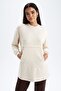 Relax Fit Crew Neck Long Sleeve Tunic Y6174Az22Au - 4