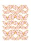 Pink Butterflies in Gold Color A4 Edible Ornament Pastry Cookie Sugar Dough Paper Print - 3
