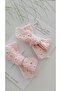 Girl's Buckle 2Pcs Pink Scallop Bow Clip Buckle - 4