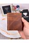 Genuine Leather Men's Wallet Card Holder Cash Compartment Hazelnut Color 2004 - 2