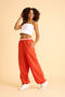 Palazzo Women's Parachute Pants with Pockets and Adjustable Legs - 4