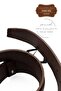 44 mm Printed Quality Genuine Leather Men's Jeans Belt Tan - 4
