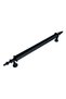 Patterned Pipe Black 128mm Aluminum Cabinet Handle Furniture Handle(1 Pcs)(Black 128mm)