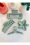 Women's 4-Piece Large Size XL Rake-Square-Lotus-Bow A-Quality Latch Buckle Set - 4