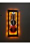 Keman Led Işıklı Ahşap Tablo 70x28cm