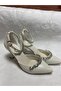 Berush bride pearl skin 9 cm ankle-tied double stone evening shoe - 4