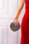 Women's Heart Stoned Anthracite Evening Bag - 4