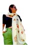 Cotton Yellow Shawl Scarf - Handmade with Traditional Pattern - 4